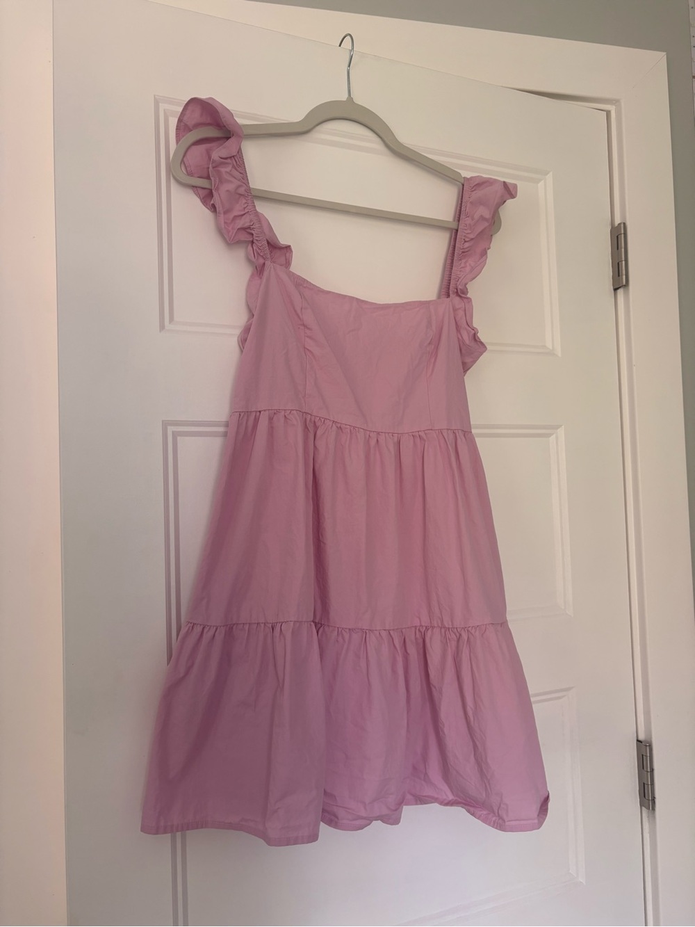 Beginning Boutique Adair Pink Frill Tiered Mini Dress - Picture 3 of 5
